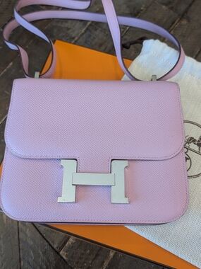 Hermes Epsom Constance 18 Mauve Sylvestre